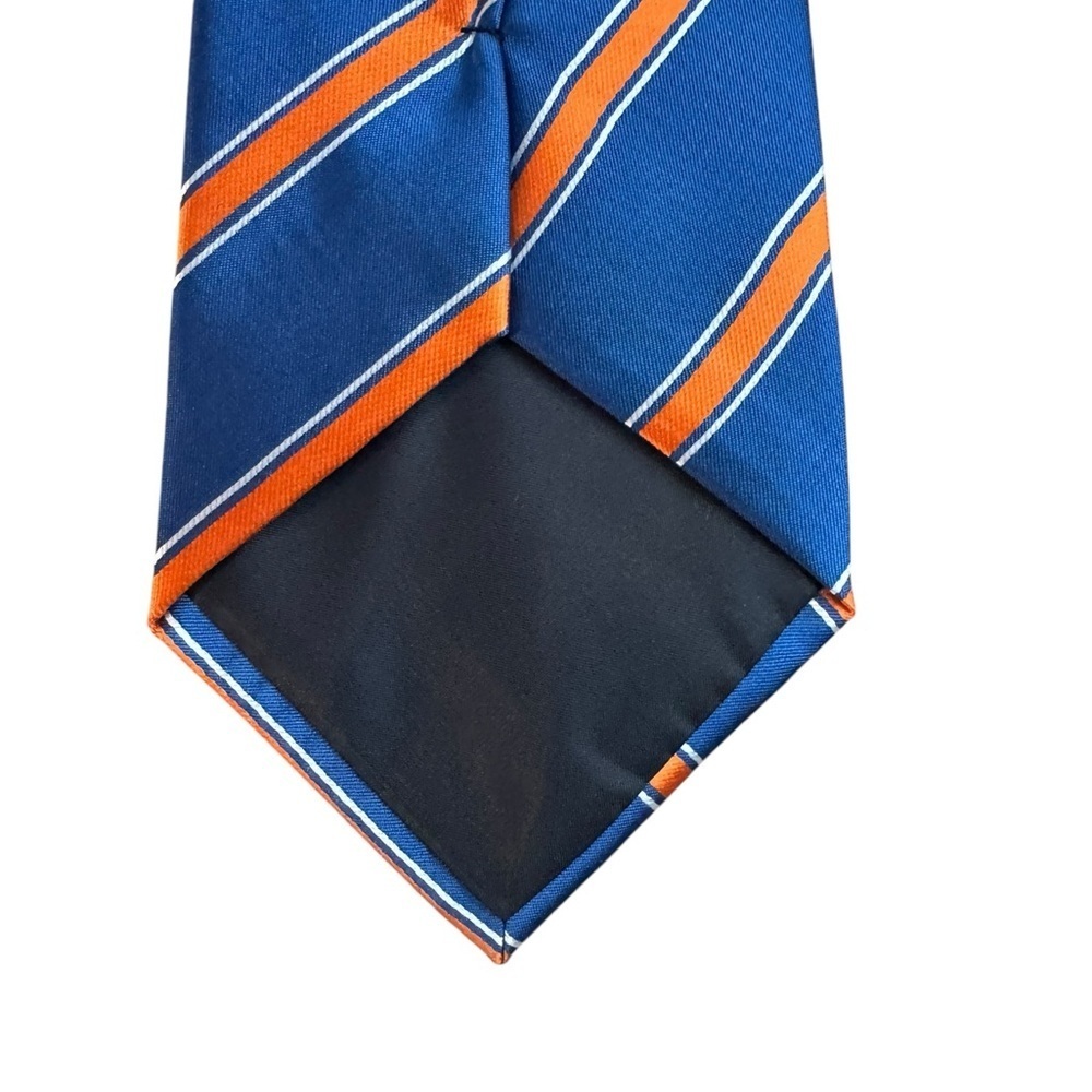 Florida Gators SEC Eagles Wings Blue & Orange Striped Men's Tie - Picture 5 of 6